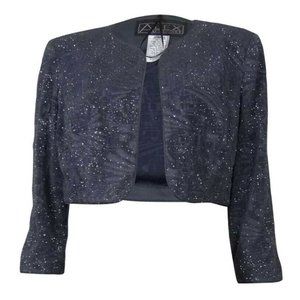 Alex Evenings Smoke Silver Grey Night Jacket Top